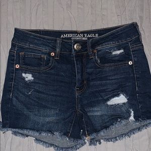 American eagle super stretch midi shorts